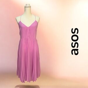 ASOS Collection Cami Pleated Midi Dress